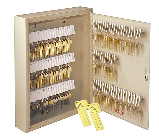 KEY CABINET, SAND COLOR, 110 KEY CAPACITY, MMF INDUSTRIES, 17 1/8"H x 14"W x 3 1/8"D THUMBNAIL