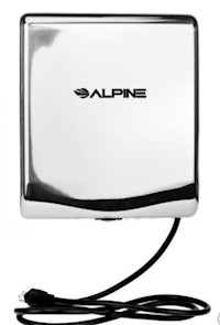 HAND DRYER, HIGH SPEED, "WILLOW", 120V, GREY MAIN