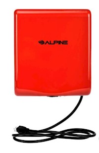 HAND DRYER, HIGH SPEED, "WILLOW", 120V, RED MAIN