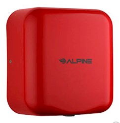 HAND DRYER, COMMERCIAL, HIGH SPEED, HEMLOCK, RED, 120V LARGE