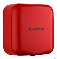 HAND DRYER, COMMERCIAL, HIGH SPEED, HEMLOCK, RED, 120V MAIN