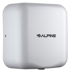 HAND DRYER, COMMERCIAL, HIGH SPEED, HEMLOCK, WHITE, 120V LARGE