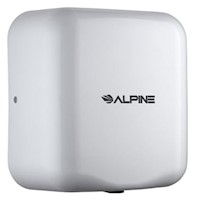 HAND DRYER, COMMERCIAL, HIGH SPEED, HEMLOCK, WHITE, 120V MAIN