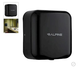 HAND DRYER, COMMERCIAL, HIGH SPEED, HEMLOCK, BLACK, 120V LARGE