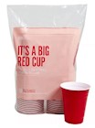Perk™ Plastic Cold Cup, 16 Oz., Red, 50/Pack THUMBNAIL