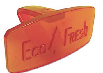 Eco Fresh, air freshener, Toilet, bowl, orange, mango, 12/box, clip LARGE