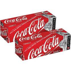 Soda, Coca-Cola Classic 12 oz. Cans 24/Ct LARGE
