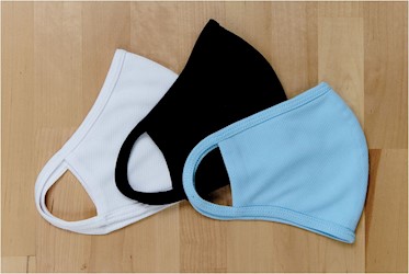 ANTIBACTERIAL 3-PLY WASHABLE FABRIC MASK, 99 PER CASE LARGE