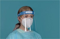 FACE SHIELD, ONE-SIZE FITS MOST, REUSABLE, 9.5" LENGTH THUMBNAIL