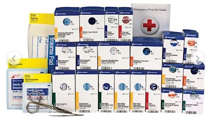 FIRST AID KIT, FIRST AID ONLY,  ANSI A+ SMARTCOMPLIANCE LARGE, FOR UP TO 50 PEOPLE LARGE