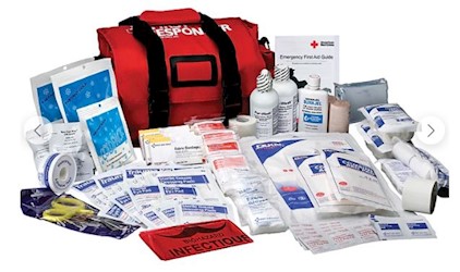 FIRST RESPONDER BAG, FIRST AID ONLY, LARGE FIRST AID KIT FOR UP TO 25 PEOPLE LARGE