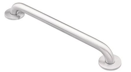 GRAB BAR, 36" X 1.5", CONCEALED SCREW, MOEN HOME CARE, STAINLESS STEEL LARGE