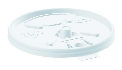 LIDS, PLASTIC, DART, WHITE, 1000/CT THUMBNAIL