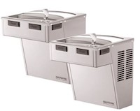 DRINKING FOUNTAIN, BI-LEVEL, WALL MOUNTY STAINLESS FILTERED FOUNTAIN, HALSEY TAYLOR MAIN