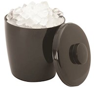 ICE BUCKET, 3 QT, ROUND, BLACK MAIN
