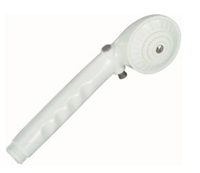 SHOWER HEAD, HANDHELD, SINGLE WALL MOUNT, 1-SPRAY, PROPLUS, WHITE LARGE