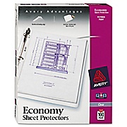 Sheet Protectors, Economy Weight, Clear, 8 1/2" x 11", 100/Bx THUMBNAIL