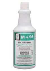 BATHROOM CLEANER, SPARTAN CHEMICAL CO, M95, 1 QUART, PINE SCENT, 12/CT LARGE