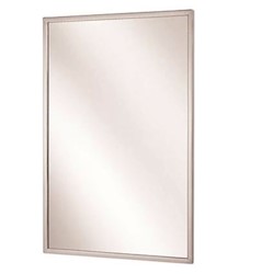 MIRROR, RESTROOM, 18X36, CHANNEL FRAME, STAINLESS STEEL FRAME, BRADLEY LARGE