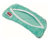 DUST MOP HEAD, 18", GREEN MICROFIBER, FITS RUBBERMAID ARC-SHAPED FLEXI FRAME THUMBNAIL