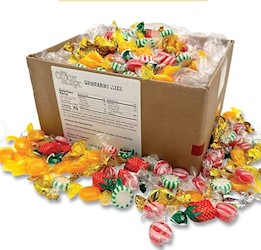 CANDY, ASSORTED FLAVORS, INDIVIDUALLY WRAPPED, OFFICE SNAX, 5 LB BOX LARGE