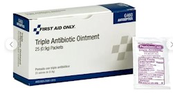 FIRST AID, TRIPLE ANTIBIOTIC, OINTMENT, PACKETS, 25/BOX THUMBNAIL