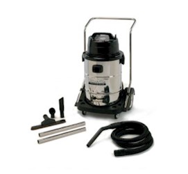 WET-DRY VACUUM, 20 GALLON, W/ STAINLESS STEEL TANK & TOOLS LARGE