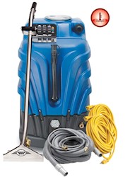 EXTRACTOR, HOT WATER, 10 GL, w/NEW "AIR WATT" ELECTRICAL SYSTEM. COMES w/WAND LARGE