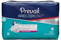 DISPOSABLE BRIEFS, SIZE 1, BREEZERS 360, ULTIMATE ABSORBENCY, PREVAIL, 96/CT THUMBNAIL