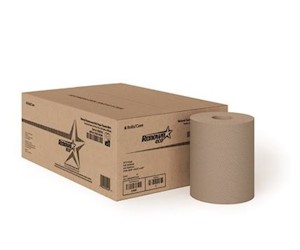 PAPER TOWELS, HARDWOUND, NATURAL, RENOWN, 800FT/ROLL, 6 ROLLS/CT LARGE