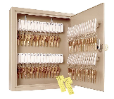 KEY CABINET, 60 KEY CAPACITY, SAND COLOR, 12 1/8"H x 10 5/8"W x 3"D THUMBNAIL