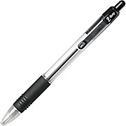 Zebra Z-Grip™ Retractable Ballpoint Pens, Medium Point, 1.0 mm, Black Ink / Clear Barrel, 12/Pk THUMBNAIL