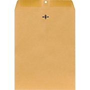 Clasp Closure Kraft Envelopes, 10" x 13", Brown, 100/Box (187039/19272) THUMBNAIL