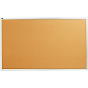 Quartet® Cork Bulletin Board, Silver Aluminum Frame, 5'W x 3'H THUMBNAIL