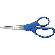 Scissors, Westcott®, Straight, Blue, Stainless Steel, Pointed Tip, 8" THUMBNAIL