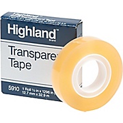 Highland™ Transparent Tape Refill 5910, 1/2" x 1,296", 1" Core, 1/Pk THUMBNAIL
