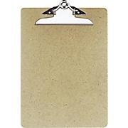 OIC Hardboard Clipboards, Letter, Brown, 9" x 12 1/2" THUMBNAIL
