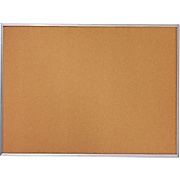 Quartet® Basic Cork Bulletin Board, Silver Aluminum Frame, 3'W x 2'H THUMBNAIL