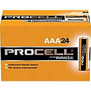 BATTERIES, AAA, DURACELL, PROCELL, ALKALINE, 24/CT THUMBNAIL