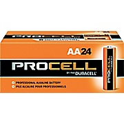 BATTERIES, AA, DURACELL, PROCELL, ALKALINE, 24/CT LARGE