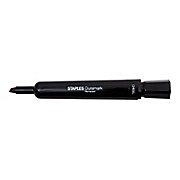 PERMANENT MARKERS, STAPLES DURAMARK, CHISEL TIP, BLACK, 12/CT THUMBNAIL
