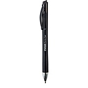 Sonix Gel Retractable Pens, Medium Point, 0.7 mm, Black Ink / Black Barrel, 12/Pk THUMBNAIL