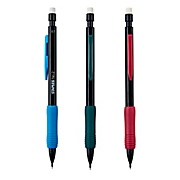 Grip Mechanical Pencils, Black Barrel with Assorted Grips, 12/Pk THUMBNAIL