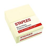 Recycled Self-Stick Removable Notes, Blank, Yellow, 3" x 5", 12 Pads/Pk THUMBNAIL