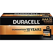 BATTERIES, AAA, DURACELL, COPPERTOP, ALKALINE, 36/CT THUMBNAIL