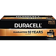 BATTERIES, AA, DURACELL, COPPERTOP, ALKALINE, 36/CT LARGE