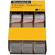 Scotch® Double Sided Tape, Permanent, 1/2" x 250", 3 Dispensers/Pack (3136) THUMBNAIL