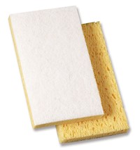 SCRUBBING SPONGE W/SCOURING PAD SIDE, LIGHT DUTY, SCOTCH-BRITE,  6.1" x 3.6" x 0.7", 20/CS MAIN