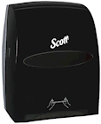DISPENSER, HARDWOUND PAPER TOWELS, TOUCHLESS MANUAL, SCOTT ESSENTIAL, BLACK SMOKE THUMBNAIL