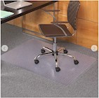 CHAIRMAT, 36" X 48" RECTANGLE, FOR FLAT PILE CARPET, VINYL, CLEAR THUMBNAIL